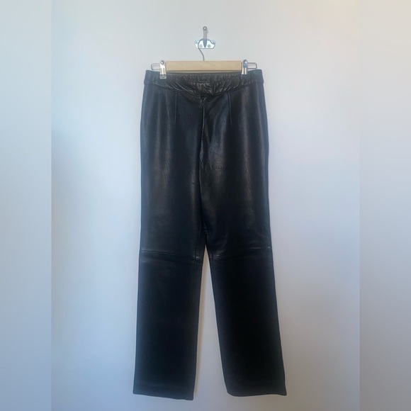 Adler Collection Vintage Size 8 Genuine Leather Pants - Picture 1 of 13
